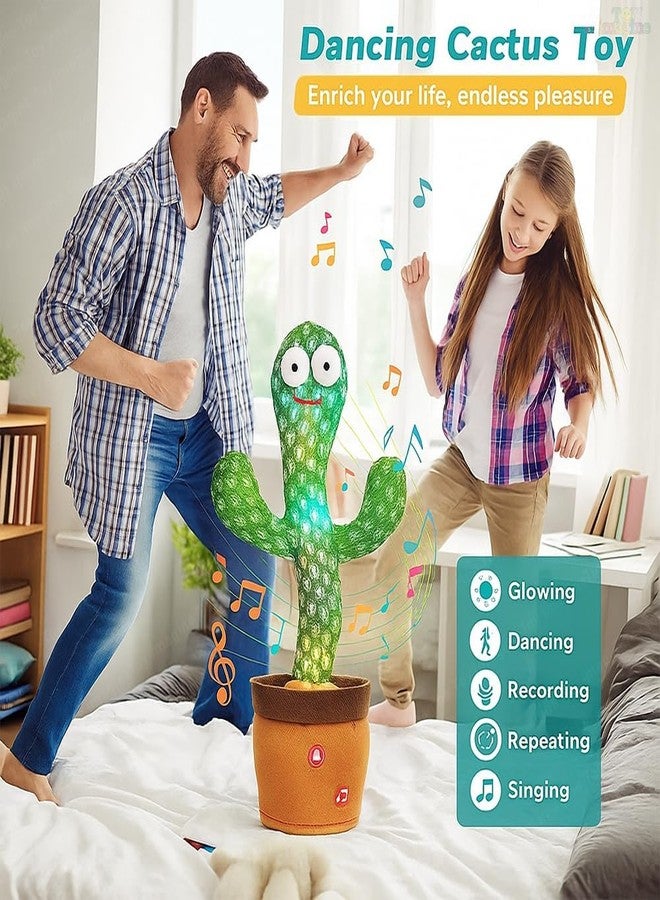 DZOPE Rechargeable Talking Cactus Toy for Kids - Musical Dancing, Speaking Cactus Toy for Babies - Educational Talking Toy for Baby Boys & Girls (0-3 Years) - Speaking, Repeating for Toddlers - Image 4